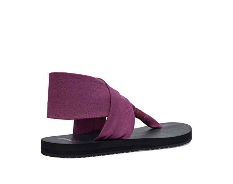 Sanuk Sling St Vegan Women's Sandals Purple | Canada 88EBC